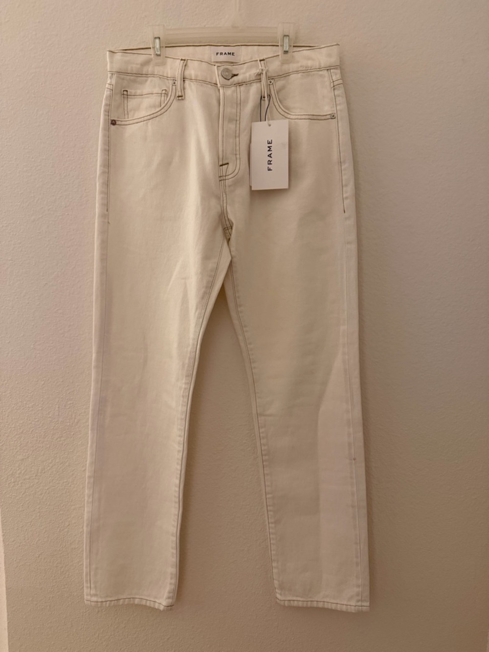 FRAME DENIM Le Slouch Jean in Ecru NWT size 26